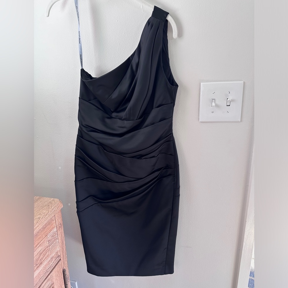 David’s Bridal bridesmaids one shoulder dress, size 4